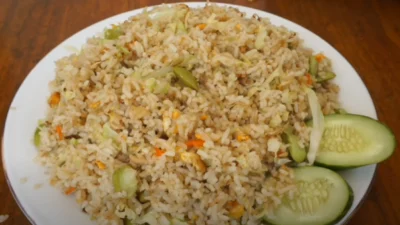 Resep Nasi Goreng Kencur Sederhana, Masak Praktis Tanpa Perlu Keluar Rumah Lagi (image from screenshot Youtube fluffy kasih)