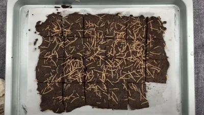 Resep Keripik Brownies Crispy, Kreasi Kue Kering Unik yang Renyah Rasanya (image from screenshot Youtube puguh kristanto kitchen)