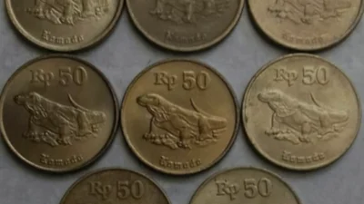 Tukar Uang Koin Rp 50 Gambar Komodo Tahun 1997 Anda dengan Kolektor, Cek Disini Ada No Wa Juga