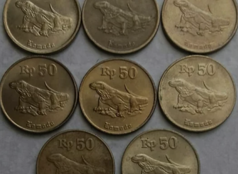 Tukar Uang Koin Rp 50 Gambar Komodo Tahun 1997 Anda dengan Kolektor ...