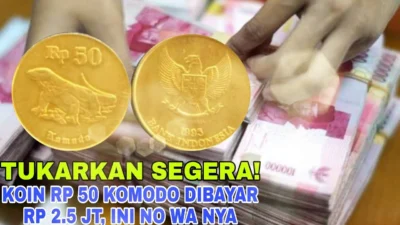 Cara Jual Koin Rp50 Perak Yang Punya Nilai Sejarah dan Harga Selangit! Cocok Buat Dp Motor