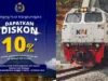 KAI Diskon 10% Untuk Kelas Ekonomi hingga Eksekutif. Cek Disini Untuk Dapatkan Diskonnya!