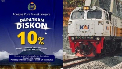 KAI Diskon 10% Untuk Kelas Ekonomi hingga Eksekutif. Cek Disini Untuk Dapatkan Diskonnya!