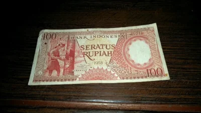 Rp100 Rupiah Tahun 1958