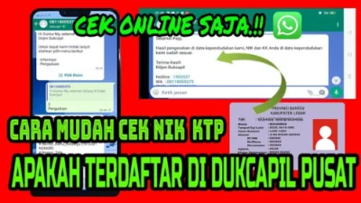 Cara Mudah Cek NIK KTP Subang Aktif atau Tidak, Hanya Lewat WhatsApp