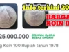 Uang Kuno 100 Rupiah Tahun 1978