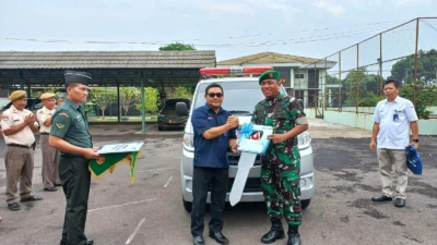 Bantuan CSR, BRI Subang Serahkan Ambulance ke Kodim 0605