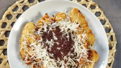 Resep Pisang Uli Goreng Coklat Crispy yang Uenak Renyah Dalemnya Lumer