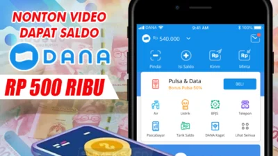 Nonton Video Bisa Menghasilkan Saldo Dana Real Rp 500 Ribu Tiap Hari