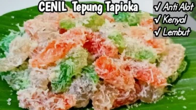 Cara Membuat Kue Cenil dari Tepung Kanji Tidak Alot Sama Sekali