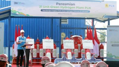 Terbanyak di Asia Tenggara! PLN Resmikan 21 Unit Green Hydrogen Plant, Mampu Produksi Hingga 199 Ton Hidrogen Per Tahun