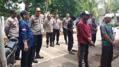 Jaga Kondusifitas Kapolsek Pagaden Montirong Kampanye Pilkades