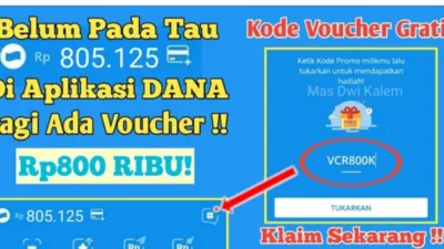 12 Kode Voucher DANA Terbaru 16 November 2023, Banyak Warganet Dapat Saldo Dana Gratis 800 Ribu Cuman Karena Ini