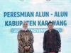 Cellica Nurrachadiana Akhiri Jabatan Bupati Karawang dengan Peresmian Alun Alun