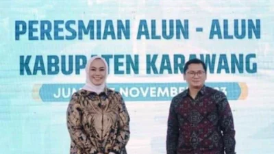 Cellica Nurrachadiana Akhiri Jabatan Bupati Karawang dengan Peresmian Alun Alun