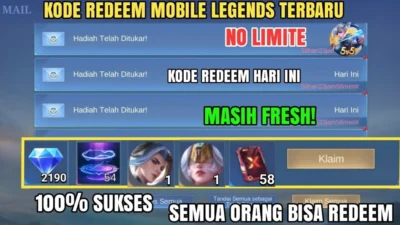 Kode Redeem ML Terbaru Kamis 9 November 2023