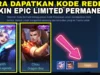 Kode Redeem ML Skin Epic Limited Edition