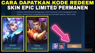 Kode Redeem ML Skin Epic Limited Edition