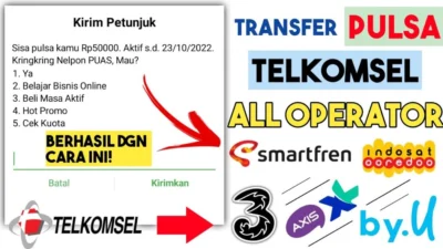 3 Cara Transfer Pulsa Telkomsel ke Operator Lain