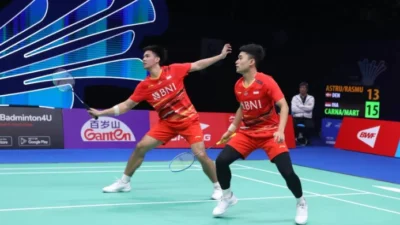 Babak Kedua China Masters 2023. (Sumber Foto: HUMAS PBSI)