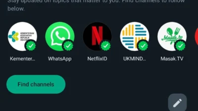 Fitur WhatsApp Channel. (Sumber Gambar: Screenshots via WhatsApp)