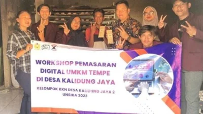 KKN Unsika Gencarkan Pelatihan Digitalisasi UMKM Tempe di Karawang