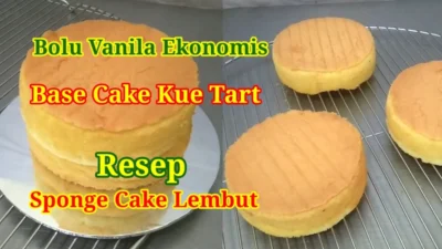 Resep Vanilla Sponge Cake yang Lembut dan Enak!