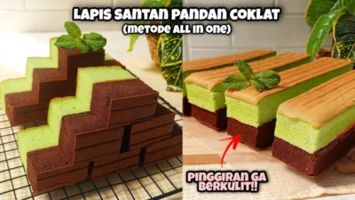 Resep Bolu Lapis Pandan Coklat Moist Super Lembut Enak Bangett, Jadi Ide Jualan Langsung Ludes!