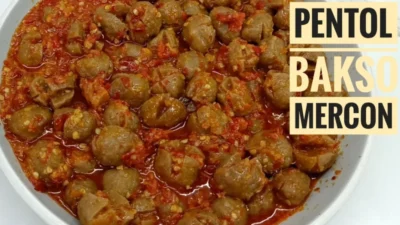 Resep Pentol Bakso Mercon Pedesnya Ampun! Setelah Tahu Resep Ini Suami Jadi Ketagihan