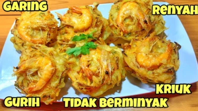 Resep Bakwan Udang Sayur Crispy Tidak Berminyak dan Tidak Lembek