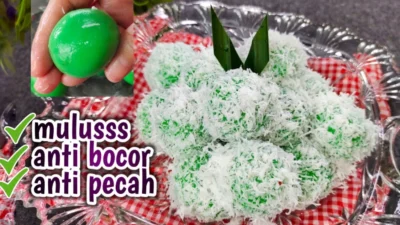 Resep Kue Klepon Tepung Ketan Isi Gula Merah Lumer Di Mulut dan Empuk Seharian