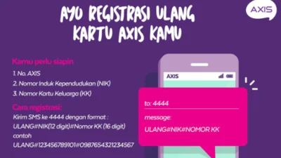 Cara Registrasi Kartu Axis