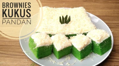 Resep Brownies Kukus Pandan ala Amanda