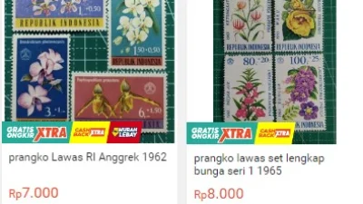 Cari Tahu Tempat Jual Beli Perangko Lama di Marketplace, Langsung CO Aja! (image from Shopee syifaauliaramadhani30062014)