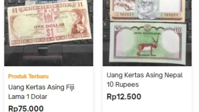 Cari Tahu Tempat Jual Uang Kuno Asing di Marketplace 2023, Dijamin Kualitas Masih Asli! (image from Tokopedia candra01)