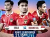 Link Live Streaming Timnas Indonesia Vs Irak