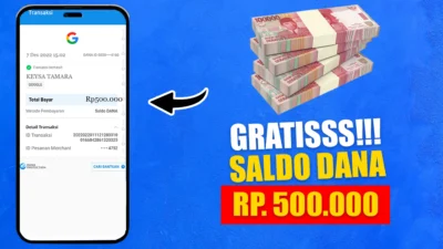 Kode Voucher Dana Dapat Saldo DANA Gratis Rp 500 Ribu