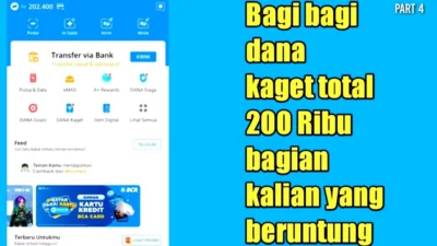 Link Dana Kaget yang Benar Langsung CAIR Dapatkan Saldo DANA Gratis Hari Ini Rp 200 Ribu, Buruan Klaim!