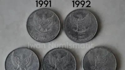 Cara Jual Uang Koin 25 Rupiah Cetakan Tahun 1996 Dihargai Rp1 Juta