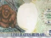 Uang Kertas Rp500 Gambar Orang Utan, Koleksi Kuno yang Diburu Kolektor Harganya Mencapai Rp5.000.000 per lembar