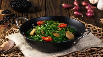 Cuma 9 Bahan, Resep Tumis Kangkung Tauco yang Gurih, Enak Tentunya Bikin Nagih