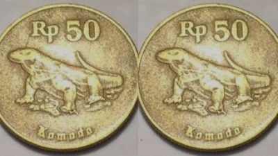 Cek Disini! Uang Koin Rp50 Gambar Komodo Kini Harganya Jutaan Rupiah