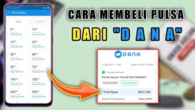 Pembelian Pulsa Melalui DANA Untuk Semua All Operator Ternyata Lihatnya Disini!