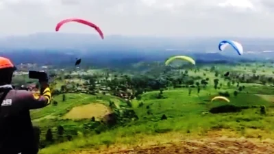 Flying Tea, Uji Adrenalin di Atas Kebun Teh Kampung Panaruban Cicadas