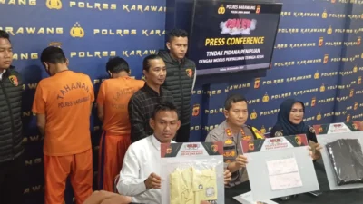 Polres Karawang Bekuk Dua Pelaku Penipuan Penyalur Kerja