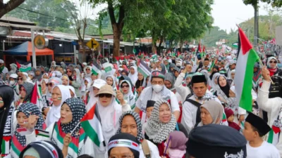 Ribuan Warga Subang Ikuti Doa dan Aksi untuk Palestina