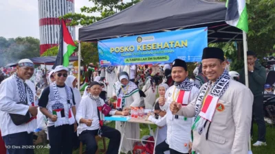 Klinik PKU Muhammadiyah Subang Layani Peserta Aksi Bela Palestina