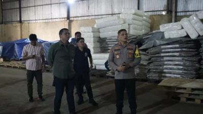 Pastikan Keamanan, Kapolres Cek Gudang Logistik KPU Purwakarta