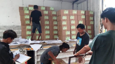 KPU Subang Terima Logistik Surat Suara Pemilu 2024