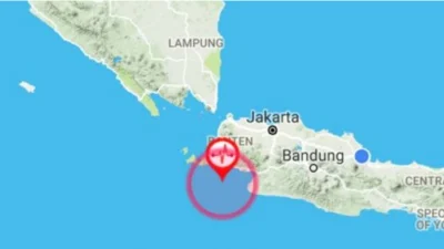 Titik Gempa yang Menguncang Pangandaran Dirasakan Hingga Tasikmalaya